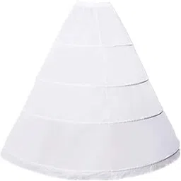 Zoya Creation 4 Ring Hoop Skirt Slips Crinoline Petticoat Long Underskirt for Wedding Bridal Dress Ball Gown for Party and Ethnic Wear White for Women Nylon & Girls Size-34 Diameter-picture-34