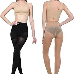 amon crafts Women's/Girls High Waist Pantyhose Tights Fitness Stockings For Women And Girls Set Of 2 pair-picture-39