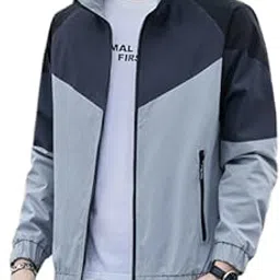 mia fashion Men's Water Resistance Jacket For Light Rainy Season Stylish Full Sleeves Jacket with Stand Collar for Sports & Gym Jacket Lightweight Zipper Jacket-picture-22