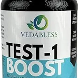 TEST-1 Boost | Natural Testosterone Support for Men | Strength, Stamina & Energy Booster | With Tribulus, Magnesium, Zinc & Herbal Extracts | 90 Veg Capsules-picture-23