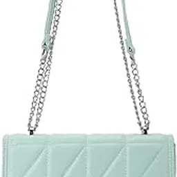 fastrack Casual Sling Bag with Magnet Button Closure for Girls, Small Size with Internal Organiser, Handheld Design and Metal Chain Sling-picture-38