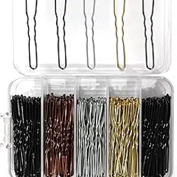 Sanas (250Pcs) Hair Pins For Women Wedding & Girls Bobby Pins For Hair Stylish Hair Pins For Girls U Pin For Hair Bun U Pin For Hair Bobby Pins For Women (250Pcs)(Bronze Gold Brown, Black)-picture-15