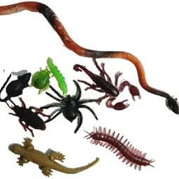 Chuz N Pick Fancy Mini Snake Reptiles Toy Figure Playing Set for Kids , Art and Craft Decoration (Pack of 12),multi-coloured,Medium image 1