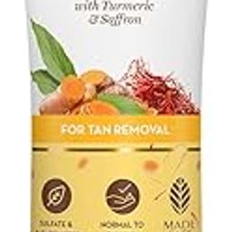 Mamaearth Ubtan Natural Glow Face Wash with Turmeric & Saffron | For Tan Removal & Skin brightening | SLS & Paraben Free | For All Skin Type | For Men & Women | 100 ml-picture-1