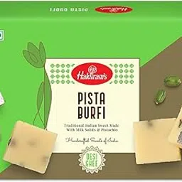 Haldiram's Special Pista Burfi 400g | Fresh Indian Traditional Mithai | No Added Colours or Preservatives | Burfi Sweets | Finest Pistachios | Pista Barfi | Fresh Product | Festive Sweet Gift Box-picture-12
