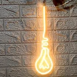 Wall Mitra Bulb Neon Sign/Light Indoor Neon LED Light, Decorative Light for Room, Glass Tube Lights Sign for Bedroom, Party and Bar (18X6 inch) Warm White-image-64