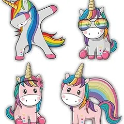 Nourish Rubber Cute Unicorns Fridge Magnets (3 x 2.5 Inch)-picture-16
