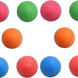 Toyshine Rubber Cricket Rubber Balls For Cricket, Pack Of 10, Sstp - Multicolour Standard Size-image-43
