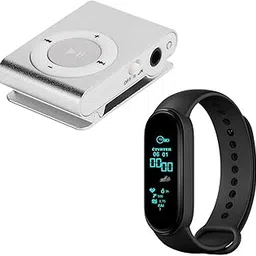 Drumstone 𝐄𝐱𝐜𝐥𝐮𝐬𝐢𝐯𝐞 𝟏𝟓 𝐘𝐄𝐀𝐑𝐒 𝐖𝐚𝐫𝐫𝐚𝐧𝐭𝐲 Mini Metal Clip MP3+ M10 Smart Band Activity Tracker – Sport Musicwith SD Card Slot, Heart Rate Monitor, Sleep Tracking-Card not Included-image-51