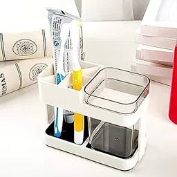 Boniry Toothbrush Holders for Bathroom - Durable and Sturdy Brush Holder, Multipurpose Brush Holder for Bathroom Wall - Perfect for Home Use (1 Cup Holder)-image-0