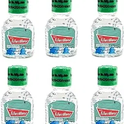 SILANA Bottle Pim-Saen Water Balm Oil Nasal Inhaler Herbal | Ultra Lightweight Oil | Fast Absorption (Pack of 6)-picture-38