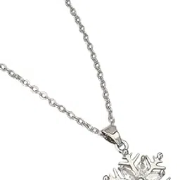 zevarly Anti Tarnish Pendant for women & girls | pretty Necklace with Crystal shine| Modern Design | formal wear | Locket with chain | pack of 1-picture-49