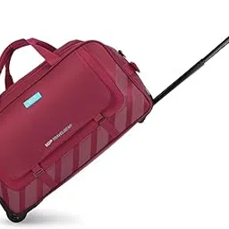 vip Tourish Dft 58cm Medium Size Polyester Travel Duffle Trolley Bag (RED)-picture-36