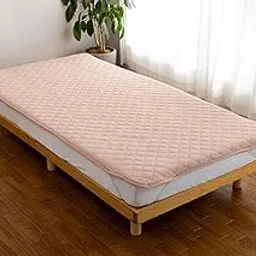 Mattress Pad, 100% Cotton, Antibacterial, Odor Resistant, Dust Mite Prevention, (Filling Uses Teijin Mighty Top) Pile Fabric for All Seasons, Comfortable Bed Pad, Bed Pad (Pink, Single) [S Size: 39.4-image-93