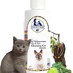 The Pet Mom Organic Flea & Tick Cleansing Persian Cat Shampoo for Ticks, Lice, Fleas | Soft & Conditioned Coat No Rinse Anti-Itching – Persian Cat Tick Shampoo for All Cat Kitten Breed 200Ml-picture-60