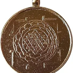 lakshmi puja stores Shri Yantra Copper Pendant Kavach Locket (Thick) Largish Size For Men And Women-picture-10