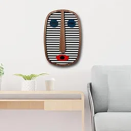 MODERN BOIS ART African Mask Wall Sculpture, Wood Wall Hanging, 3D Wall Art, Large Wooden Wall Art, Living Room Art, Office Decor, Pop Art, House Warming Gift-picture-24