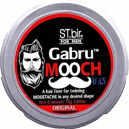 Gabru Mooch Moustache Wax for Men - Strong Hold & Long Lasting Styling Wax Natural Look Original Scent (Pack of 1) 75 GM.-picture-35