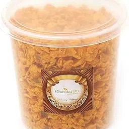 Ghasitaram Gifts Rakhi Gifts for Brothers Ghasitarams Corn Chiwda 400 GMS with Rudraksh Rakhi-image-39