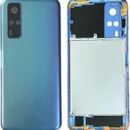 BACKER THE BRAND Compatible with vivo Y51 (2020) Replacement Full Body, Back Panel with Side Frame, Cmera Glass, Volume Button Green-image-38