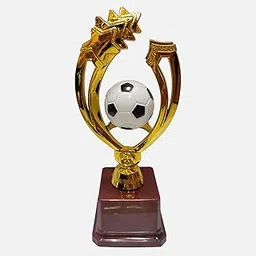 Bareeze Pure Winner Golden & Fiber Designed Sports Football Trophy for Football Tournaments & for Football Players-picture-13