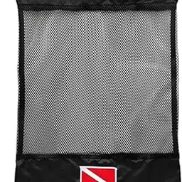 EXPORA Scuba Diving Snorkeling Gear Regulator Mask Beach Travel Mesh Bag Black-picture-33