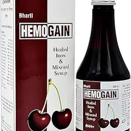 Ayurved Bharti HEMOGAIN Herbal Iron and Mineral Syrup Restore Strength and Vitality, 200ml – Pack of 2-picture-39