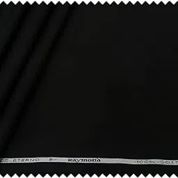 raymond fabrics Raymond 100% Cotton Fabric (All Weather Fabric, Unstitched Premium Fabric, Solid, Less Wrinkles) (Black, 1.7 Meters for Shirt)-picture-11