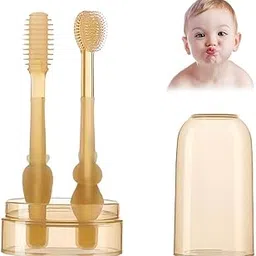 DRAVYONEY Baby Silica Toothbrush with Storage Box – Soft & Safe Silicone Toothbrush for Infants & Toddlers, Gentle on Gums, BPA-Free, Easy to Clean (1Pcs)-picture-18