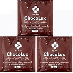 My Soul Chocolux | Medicated Chocolate Pleasure Lubricant | Smooth, Long Lasting & Science & Medically Backed | Skin Friendly, Infused with Neem and Natural Aloe Vera- (3x30 ML Sachets) 30 Sachet-image-31