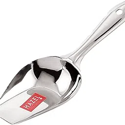 HAZEL Stainless Steel Scoop Spoon for Flour, Grain, Dry Foods, Candy, Spice | Grocery Shop Store Accessories Equipment, Small, Silver-picture-15