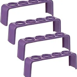 GLEAVI Test Tube Rack Set 4pcs Lab Tube Shelf for School Lab Aquarium Random Color-picture-11