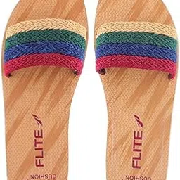 flite Women's Slippers PU Slippers (Multi, 6) image 1