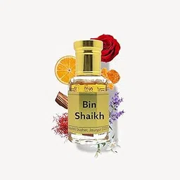 Ali Perfumes Bin Shaikh Attar for Men and Women | Saffron, Bakhoor, Jasmine, Oud & White Musk | Bold and Long-Lasting | Non-Alcoholic Roll-On Attar | 6ML and 12ML Pack (12 ML)-picture-56