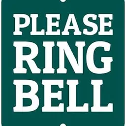 Please Ring Bell Sign, PVC Waterproof Sticker Fixed on Sign Board with Double Side Tape-picture-61