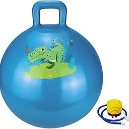 Styxon HopperBall Hop Hopping 65-cm,Ball Inflatable Bouncer Hoppity Hop Jumping Ball Children Yoga Outdoor Game Hopper Jump N Bounce Retro Ball Handle Ride-on Toy-Bouncy Kids (Multicolour)-image-18