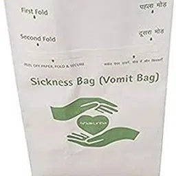 Shakuntla Disposable sickness bags/Vomit bags (Pack of 10)-picture-33