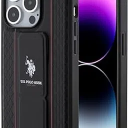 cg mobile USPA HC GRIPSTAND PU TEXTURED DH BLACK IPHONE 15 PRO MAX-picture-24