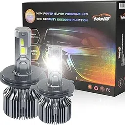 Oshotto H19 300 Watt LED Headlight/Foglight Bulb, 15000Lumens 6500K Cool White, with 1 Year Warranty Halogen Replacement Compatible with Kia Carens (Set of 2)-image-0