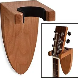 Artist International Guitar Holder Wall Mount Ash Wood Wooden Guitar Hanger Hook Stand Rack Guitar Hanger for Electric Classic Acoustic and Bass Guitar Musical Instruments Hardwood-image-45