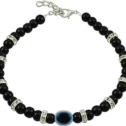 high trendz Handmade Divine Black Beads?Evil Eye Anklet for Women and Girls-picture-42