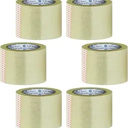 VCR Self Adhesive Transparent Cello Tape - 100 Meters in Length - 96mm / 4" Width - 6 Rolls Per Pack - BOPP Industrial Packaging Tape for E-Commerce Box Packing, Office and Home use-picture-46