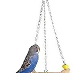 Western Era Playful Natural Gym Wood Bead Hanging Chain Swing Toy for Birds-picture-12