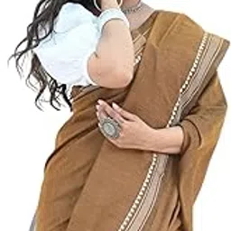 SHYAMALI BOUTIQUE Cotton Printed Mulmul Saree for Women with Blouse Piece-picture-45