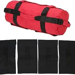 Fitness Sandbag, Training Sandbag for Indoor with Adjustable Wear Resistant 6 Handles (Red)-picture-10