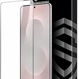 Skyddshield Military-Grade Gorilla Tempered Glass For Samsung Galaxy S25 Edge (6.7 Inch) With Installation Kit | Edge to Edge Coverage | Black image 1