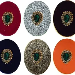 vidhya kangan Handmade Fancy Stone stud Work Saree pin Brooch for Women Jewellery Latest Stylish Crystal Unisex Floral Shape Brooch for Women/Girls (sku-bro2873)-picture-15