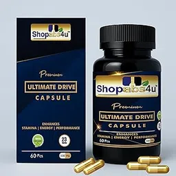 Shopabs4u Ultimate Drive Capsules, 500 mg, 60 Capsules, Vegetarian, Natural Performance Enhancement, Stamina Booster, Focus and Vitality Support-picture-11