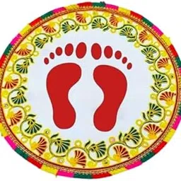 Modern Designer Bride Welcome & Baby Memory Cloth | Kanku Pagla Rumal for Footprint and Handprint Ceremony | Cotton Embroidered Heavy Silk Look Asan with Carry Bag for Gift (Multi)-image-3
