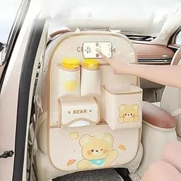 JAVJAMBO MART Bottle And Tissue Paper Holder,r Auto Car Back Seat, Automobiles Organizer With Foldable Dining Table Tray,Multipocket Storage Tablet-image-69